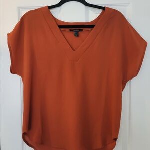 3/$20 ☀️ Forever 21 Orange Boxy Short Sleeve Blouse